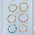 14K Gold Plated Colorful Zircon Bracelet with Extender Chain - Light Luxury Gemstone Jewelry